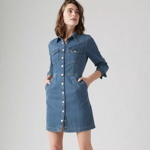 LEVI'S Premium Otto Western Denim Dress